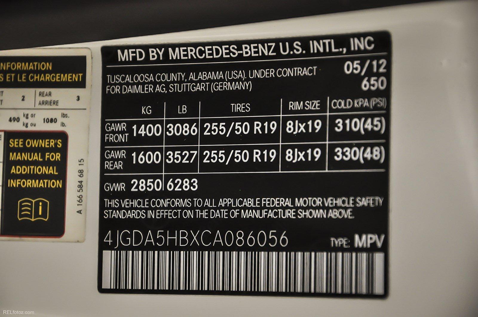 Used 2012 Mercedes-Benz M-Class ML 350 for sale Sold at Gravity Autos Marietta in Marietta GA 30060 26
