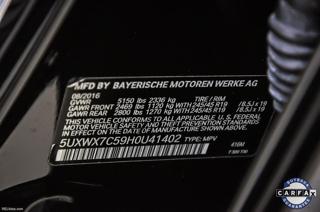Used 2017 BMW X3 xDrive35i for sale Sold at Gravity Autos Marietta in Marietta GA 30060 26