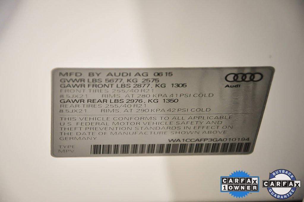 Used 2016 Audi SQ5 3.0T Premium Plus for sale Sold at Gravity Autos Marietta in Marietta GA 30060 26