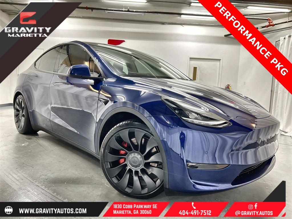 Used 2021 Tesla Model Y Performance for sale $55,199 at Gravity Autos Marietta in Marietta GA 30060 1
