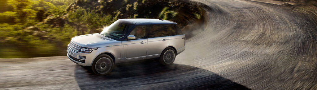 Silver Range Rover